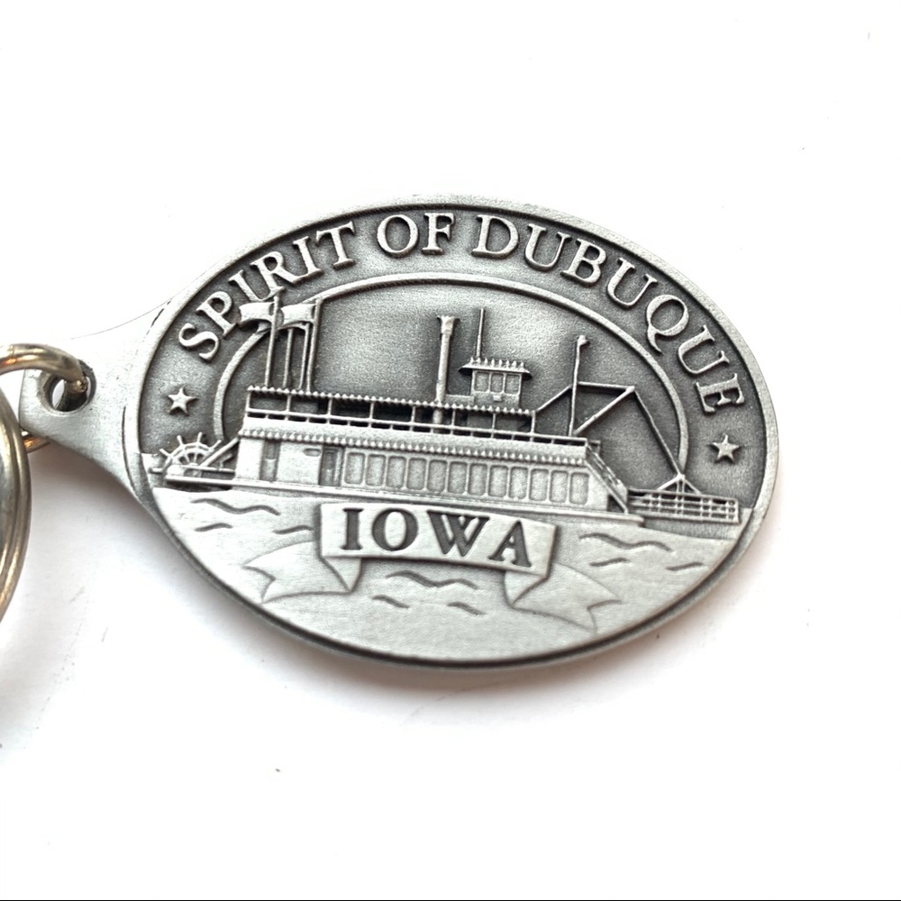 IOWA🎄Vintage Pewter Keychain or 🎄Ornament